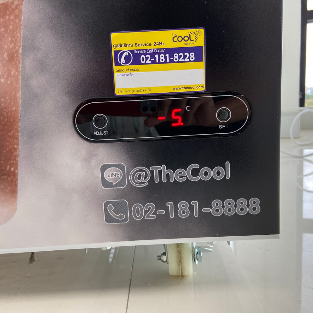 ตู้แช่เครื่องดื่มวุ้น THE COOL รุ่น SNOWY ALIGHT300 ความจุ 96 ขวด 10 คิว สีดำ_7